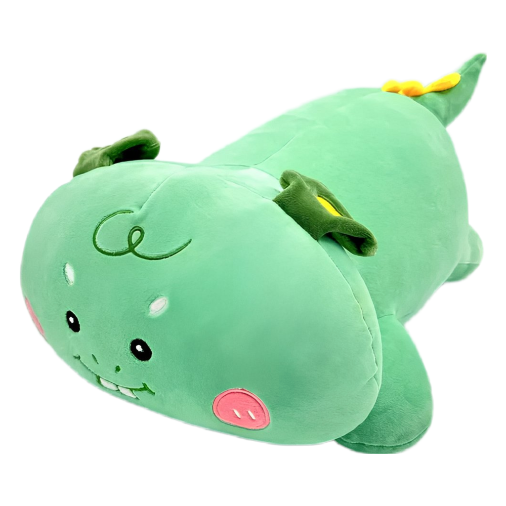 Yellow Monster Cushion Smiling Plush Pillow
