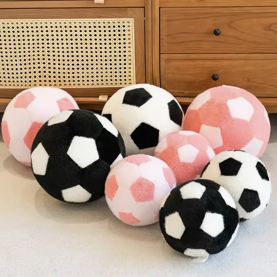 customized 40cm white football basketball plush