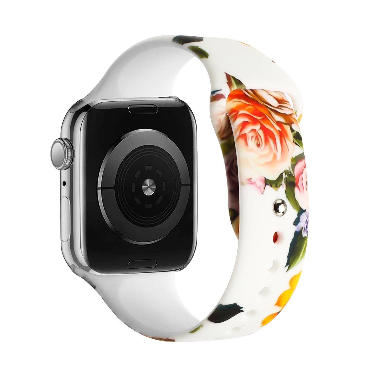 for apple watch size 38/40/41mm premium silicone design watch band i