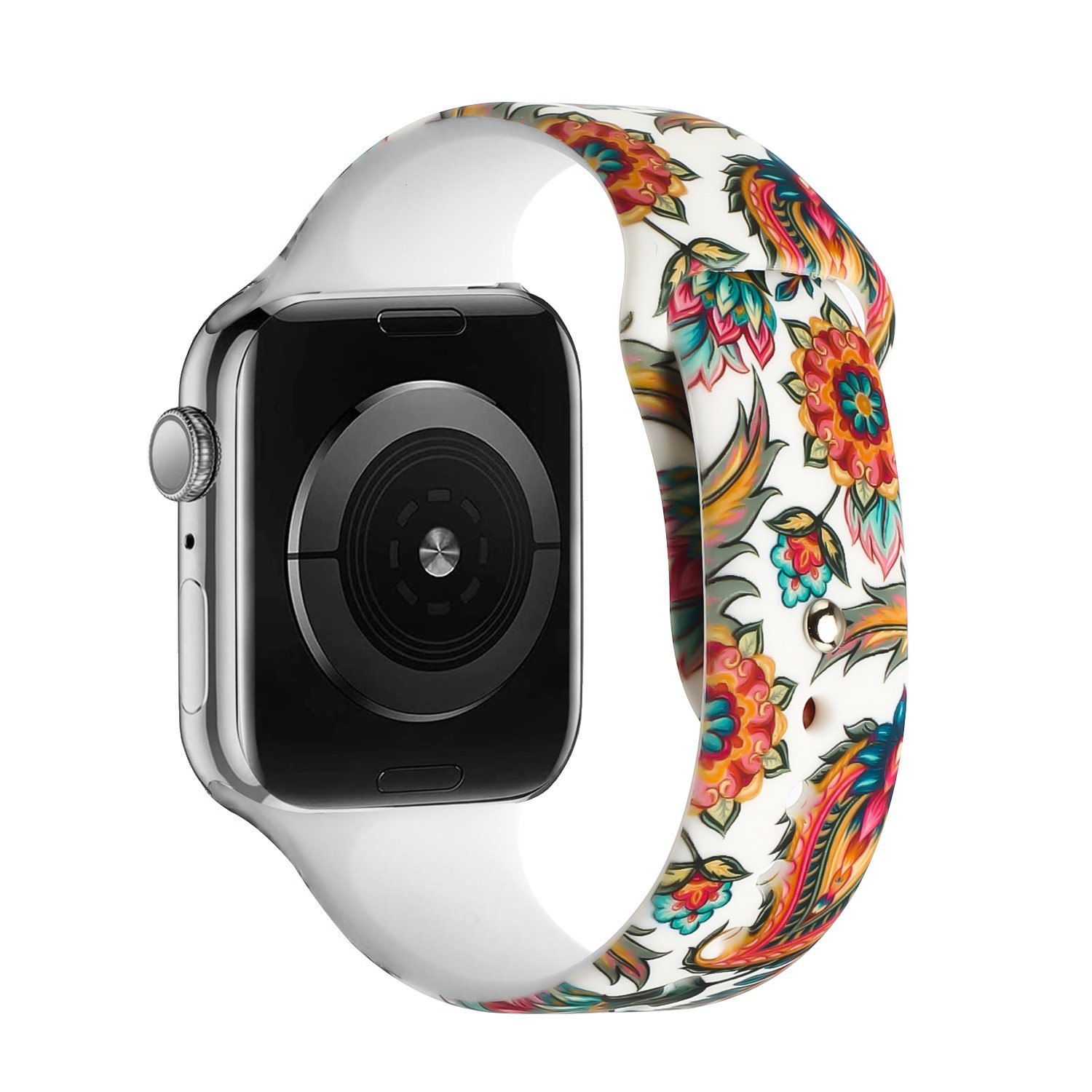 for apple watch size 38/40/41mm premium silicone design watch band j