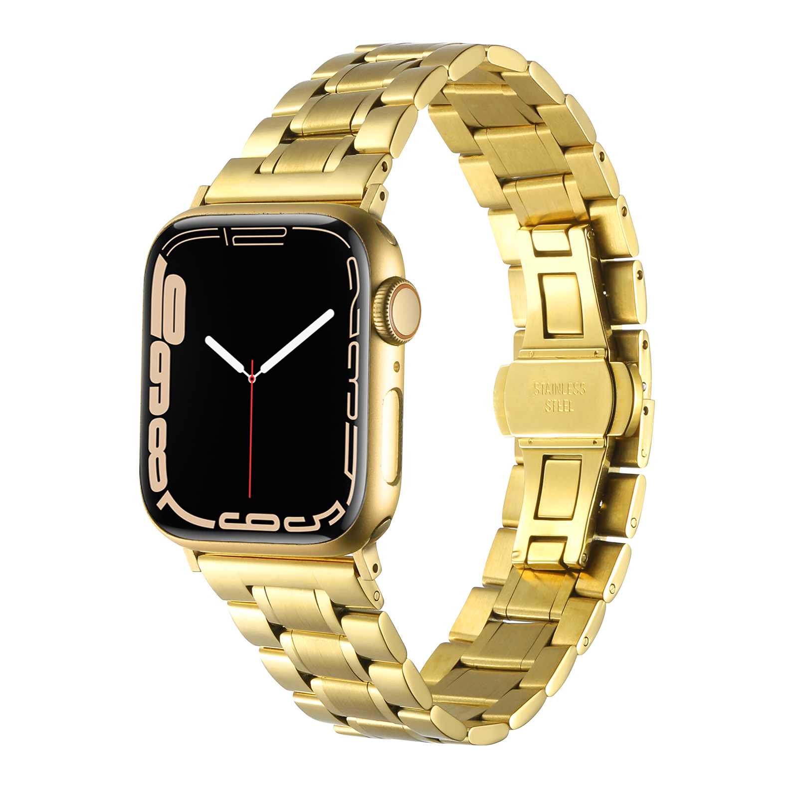 for apple watch size 38/40/41mm executive metal watch band gold