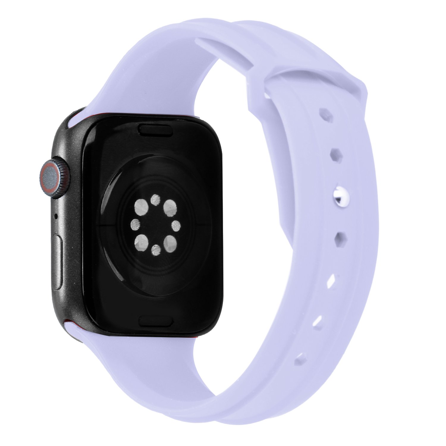 for apple watch size ultra 49/42/44/45mm new fashion silicone watch band light purple
