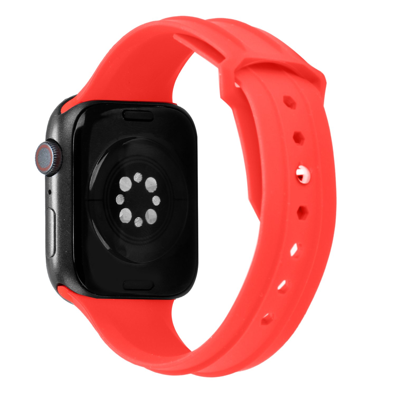 for apple watch size 38/40/41mm new fashion silicone watch band red