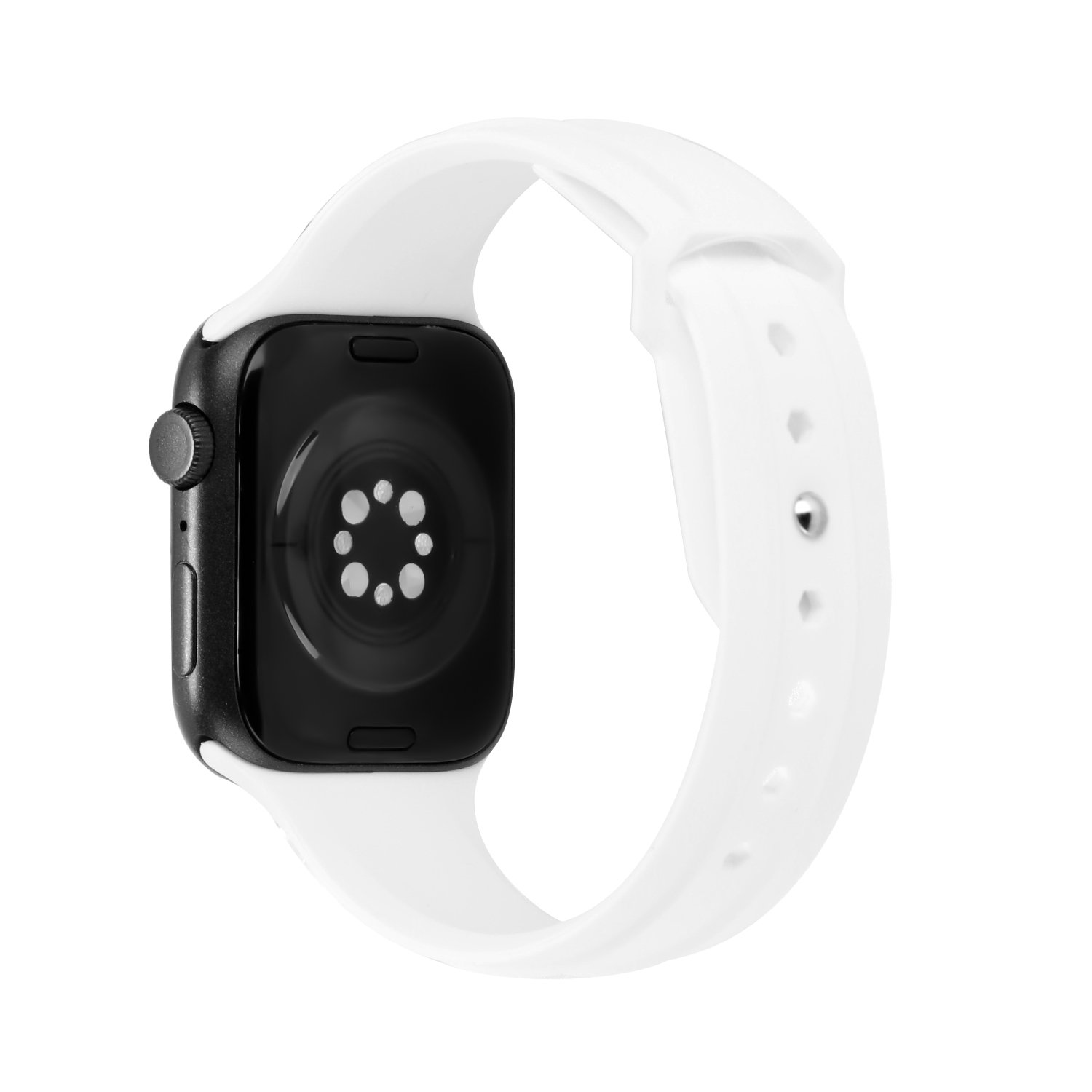 for apple watch size 38/40/41mm new fashion silicone watch band white