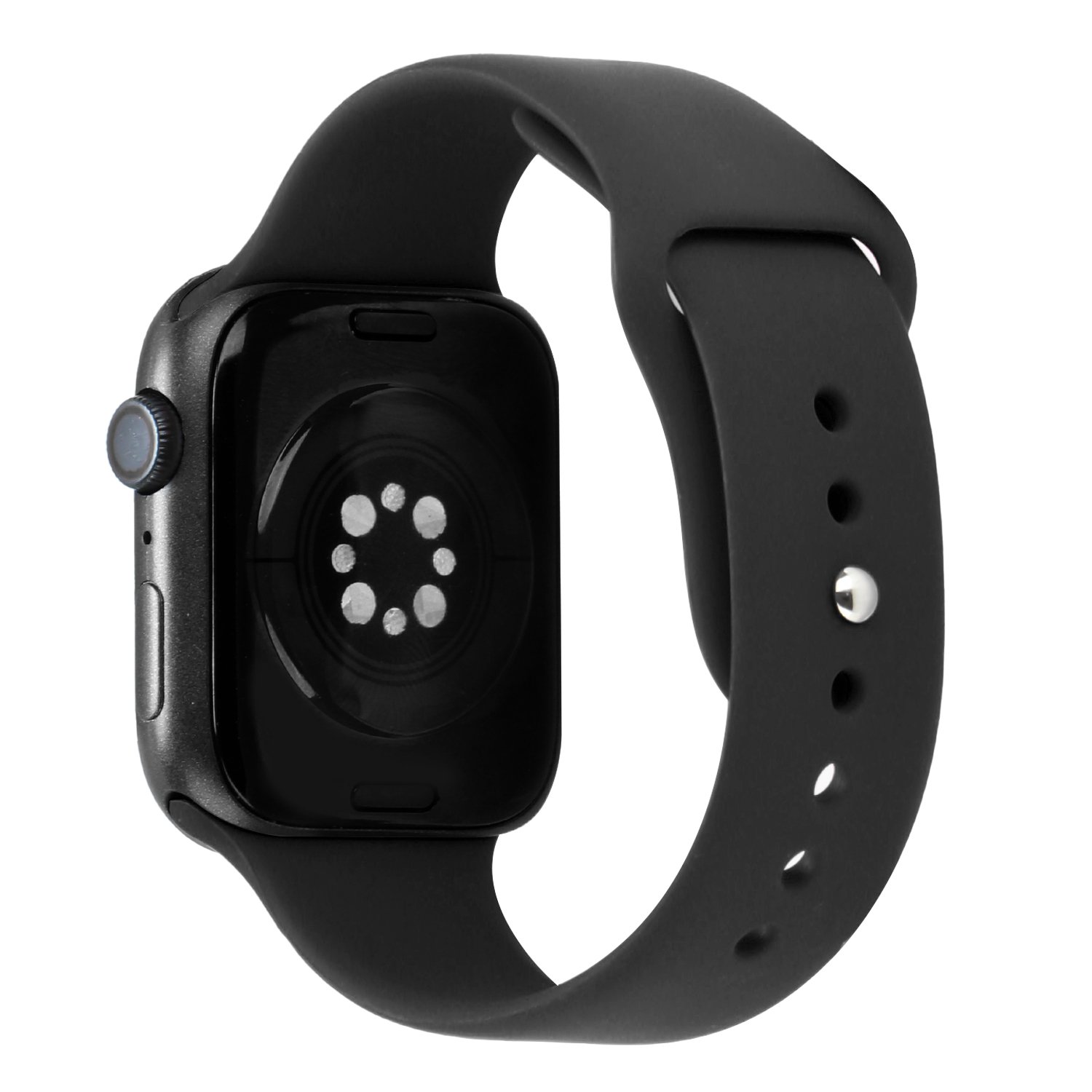 for apple watch size 38/40/41mm premium silicone watch band black