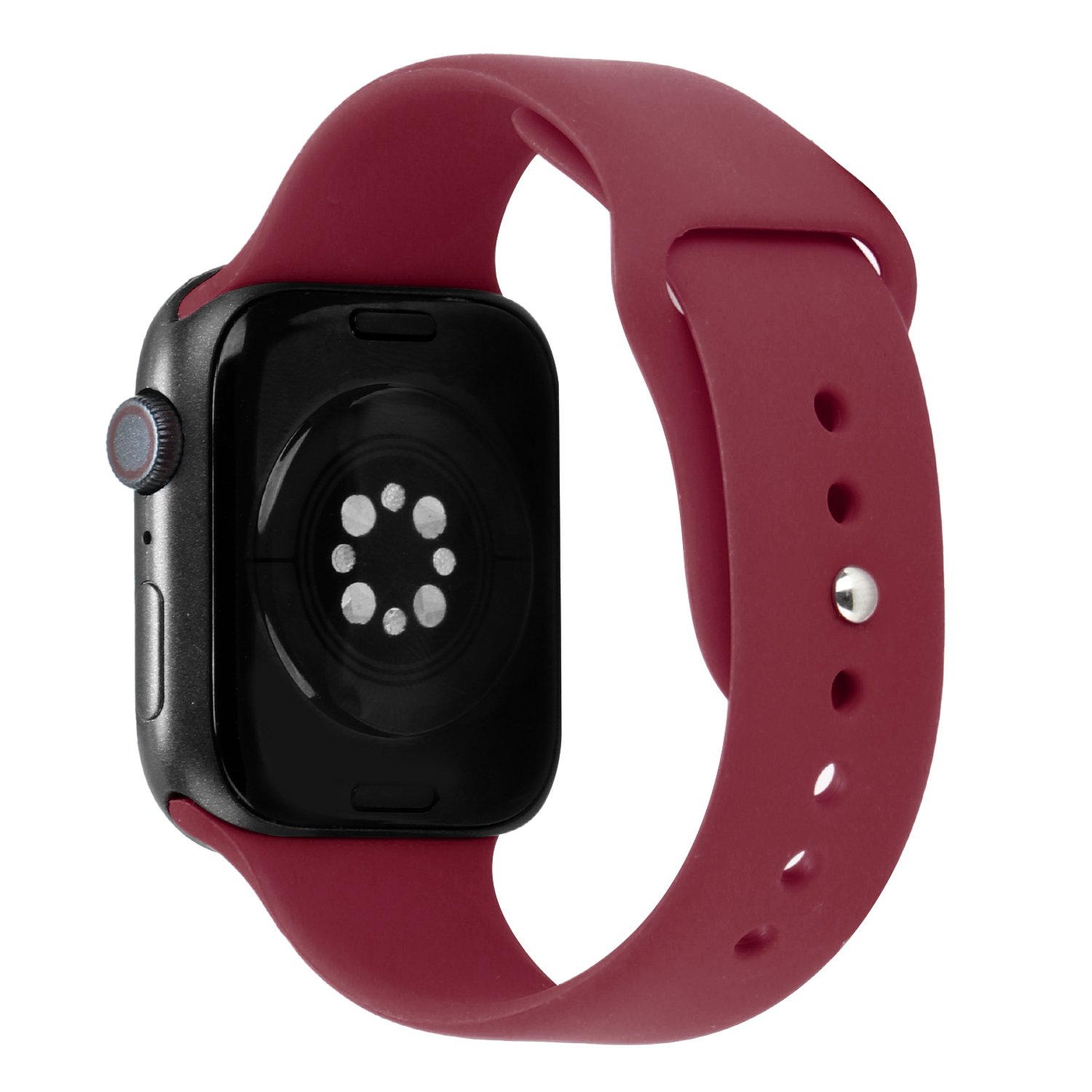 for apple watch size ultra 49/42/44/45mm premium silicone watch band magenta