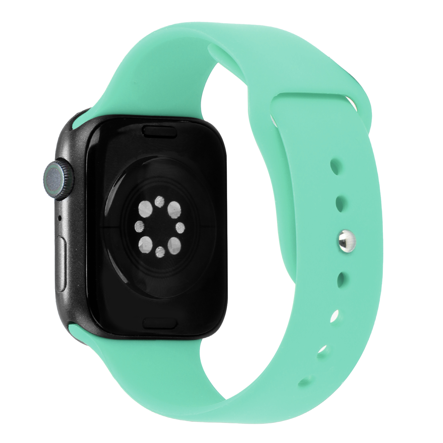 for apple watch size ultra 49/42/44/45mm premium silicone watch band teal
