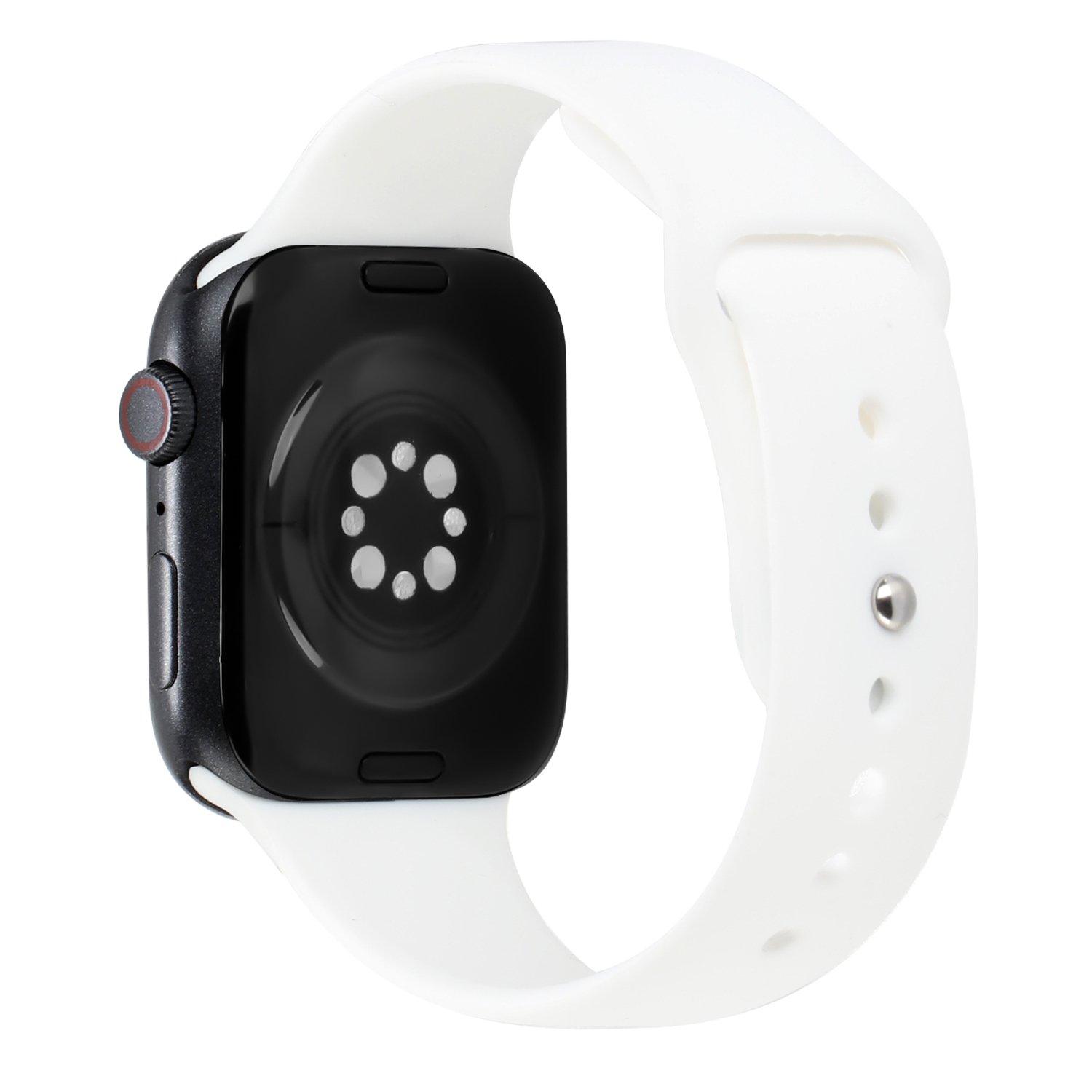 for apple watch size ultra 49/42/44/45mm premium silicone watch band white