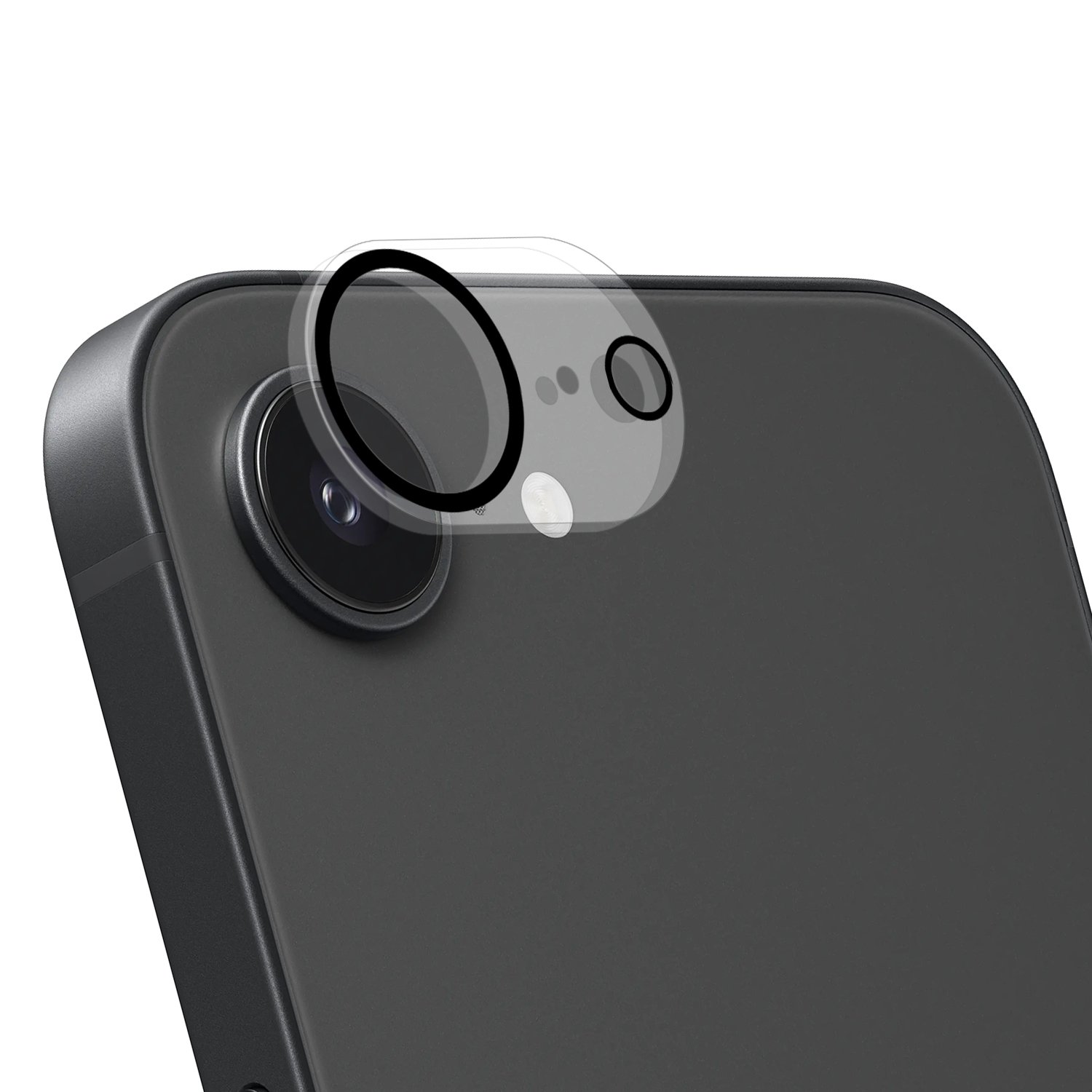 for iphone 17e / 16e / se4 camera lens black edge tempered(2.5d)