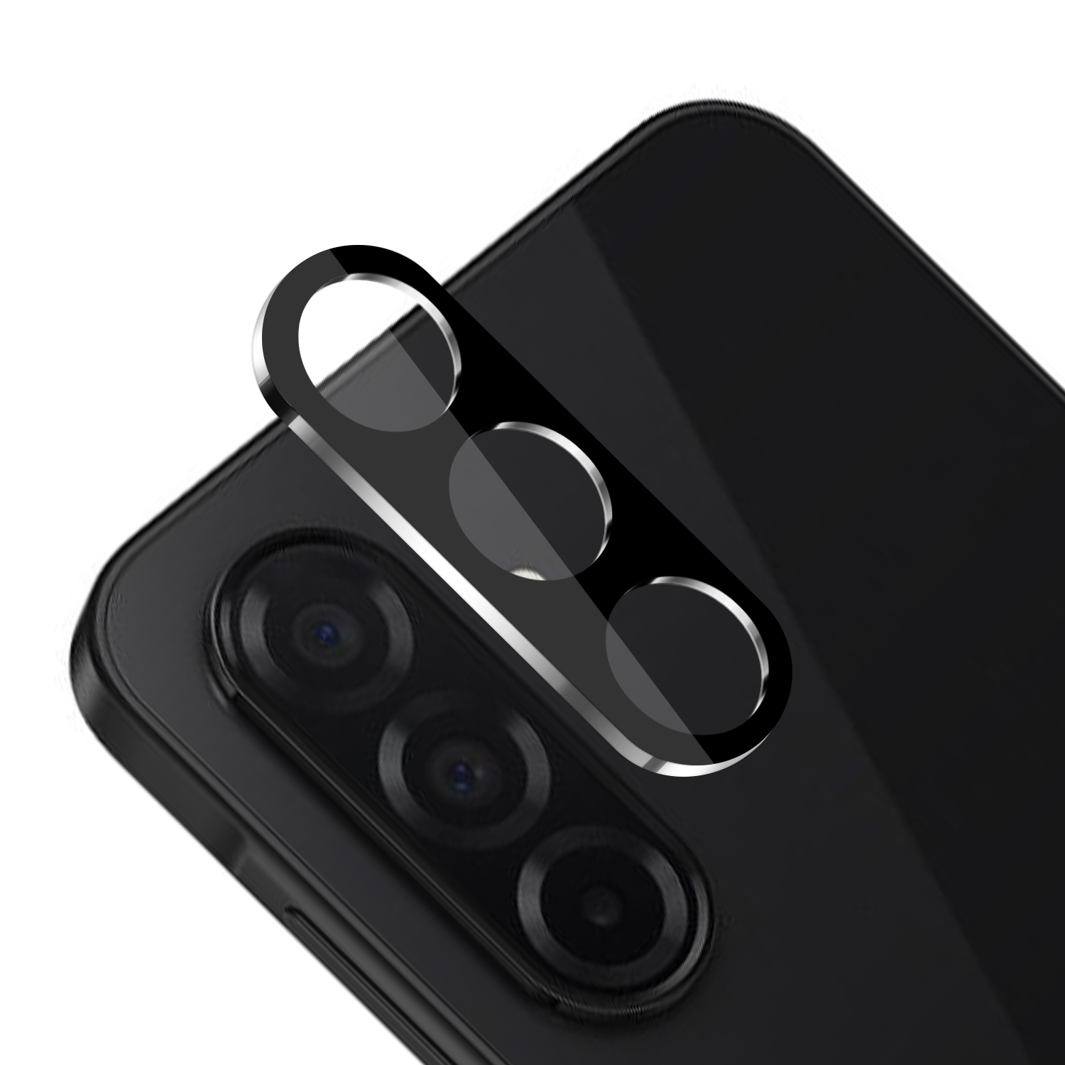 for samsung galaxy a26 camera lens colored edge tempered(2.5d) black