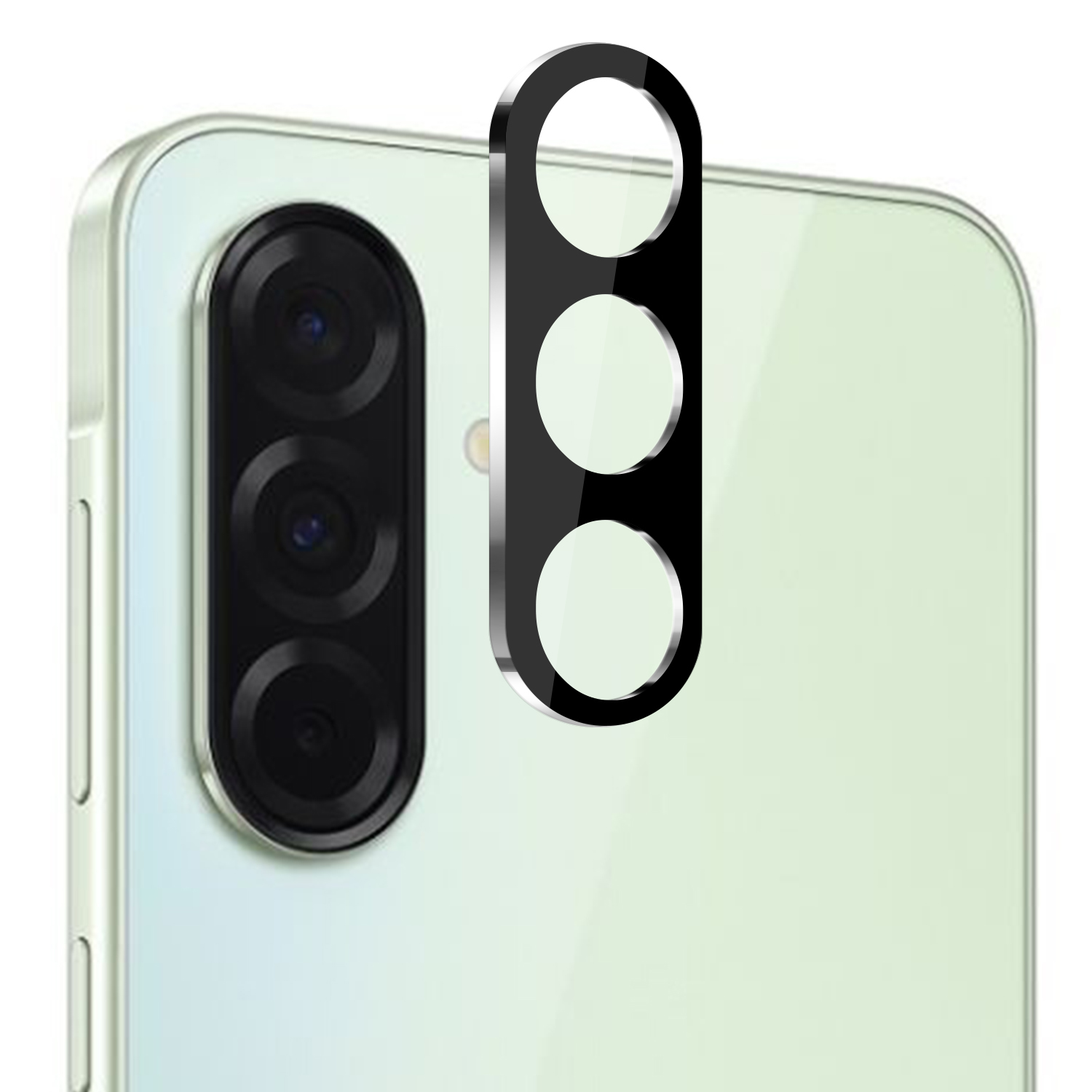 for samsung galaxy a36 / a56 camera lens colored edge tempered(2.5d) black