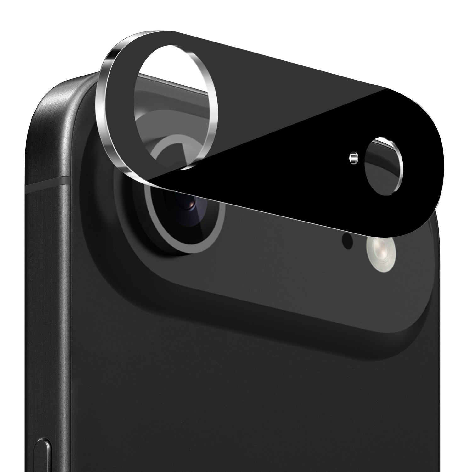 for iphone 17 air camera lens colored edge tempered(2.5d) black