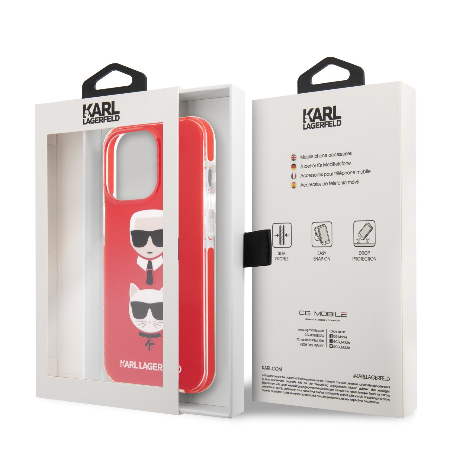 for iphone 13 pro max karl hc tpe k&c heads red (karl #104)
