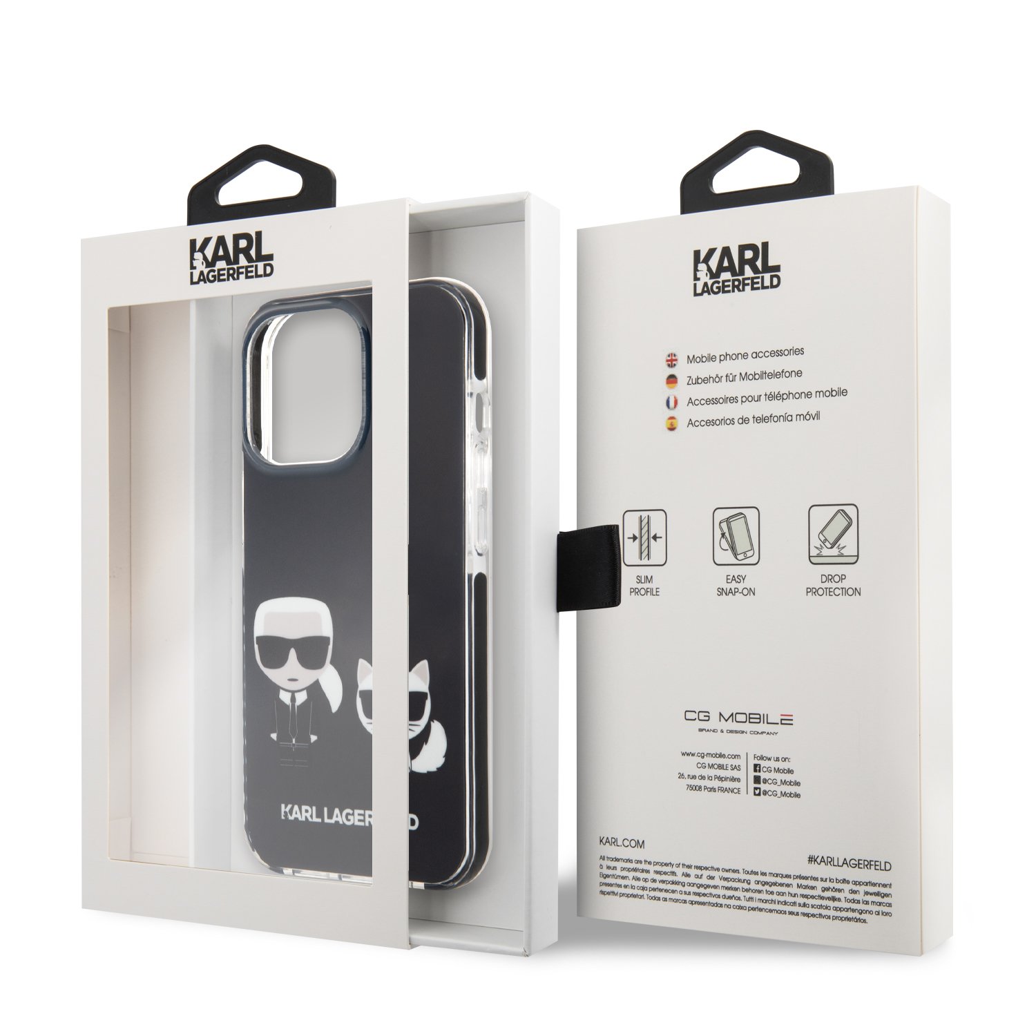for iphone 13 pro max karl hc tpe k&c bodies black (karl#105)