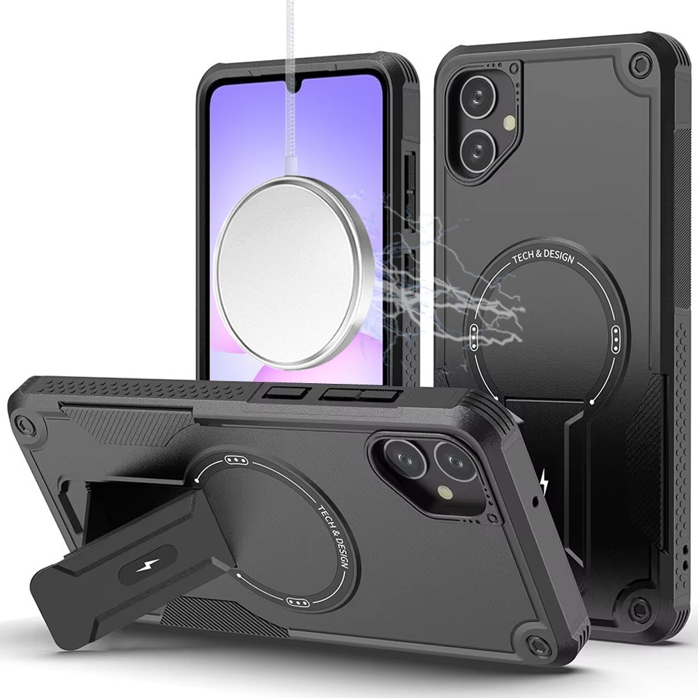 for samsung galaxy a07 sturdy bracket kickstand magnetic hybrid black