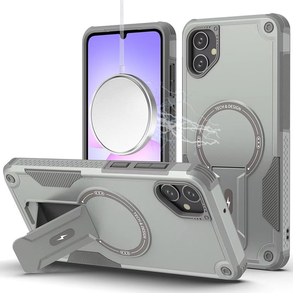 for samsung galaxy a07 sturdy bracket kickstand magnetic hybrid grey