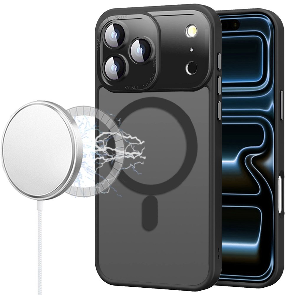for iphone 17 pro complete protection hq hybrid with metal tempered camera glass black