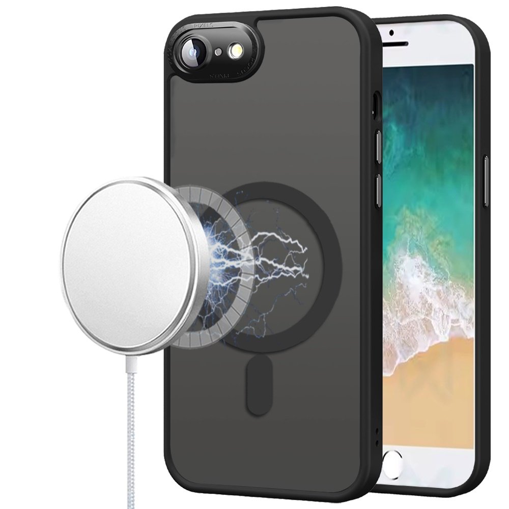 for iphone 17e / 16e / se4 complete protection hq hybrid with metal tempered camera glass black