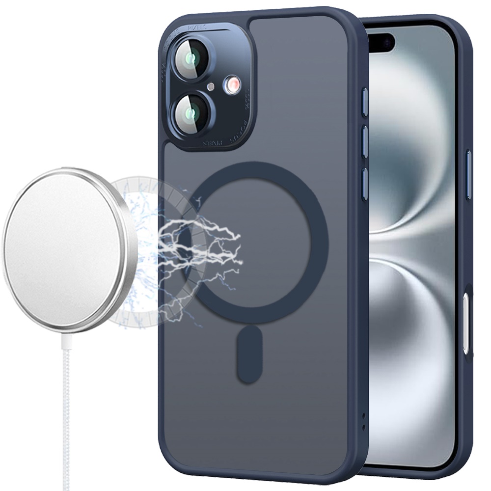 for iphone 17 complete protection hq hybrid with metal tempered camera glass blue