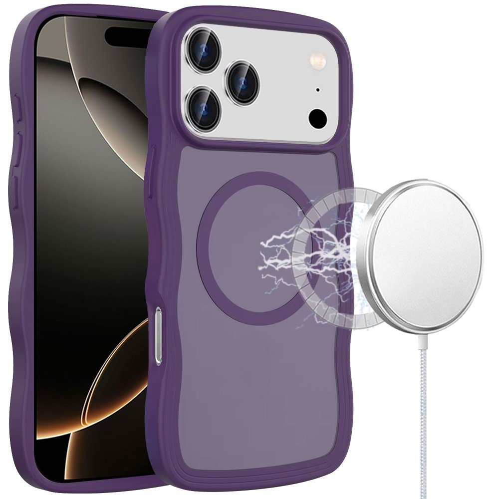 for iphone 17 pro grip hand magnetic ring hq hybrid dark purple