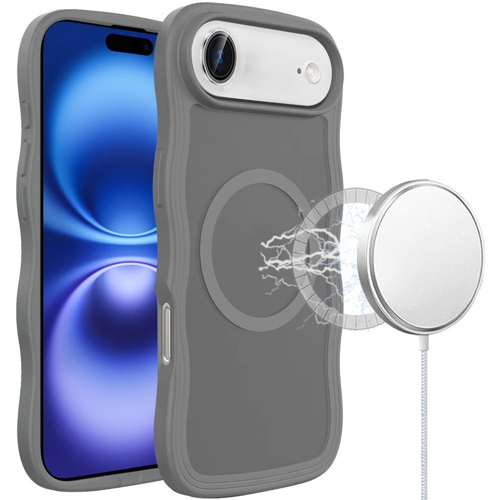 for iphone 17 air grip hand magnetic ring hq hybrid grey