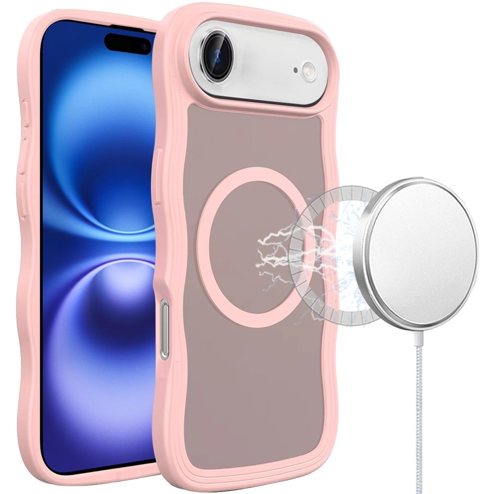 for iphone 17 air grip hand magnetic ring hq hybrid pink