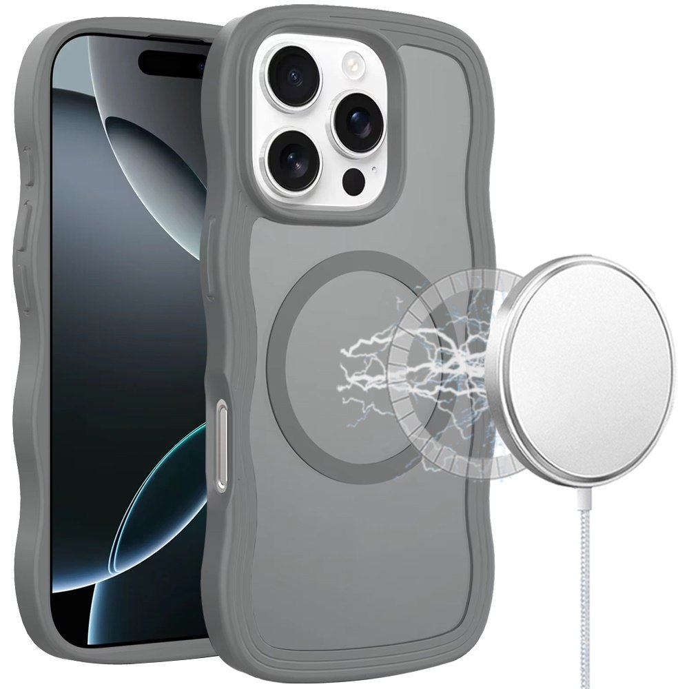 for iphone 16 pro max 6.9 grip hand magnetic ring hq hybrid grey