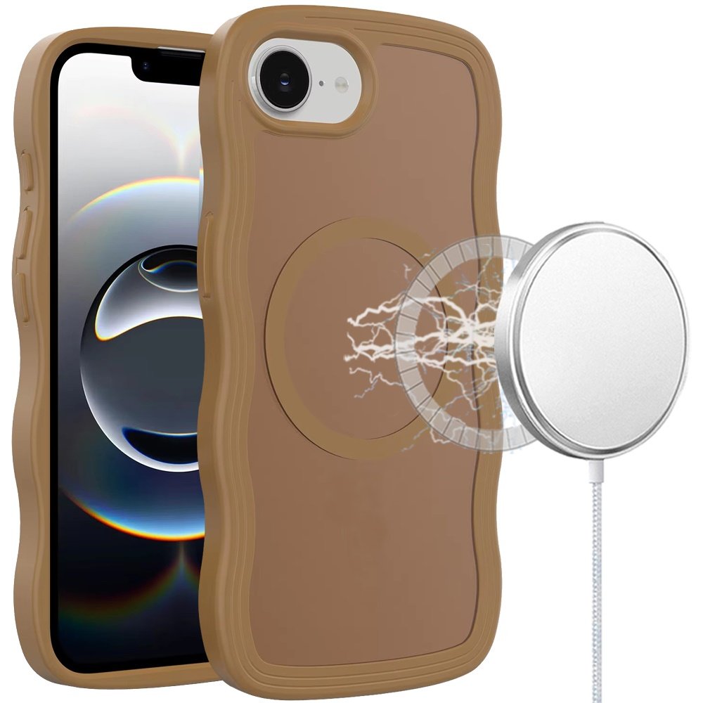 for iphone 17e / 16e / se4 grip hand magnetic ring hq hybrid coffee