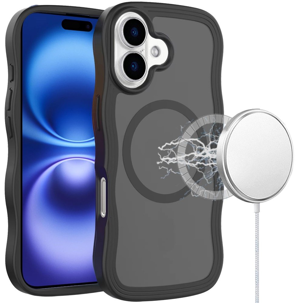 for iphone 17 grip hand magnetic ring hq hybrid black