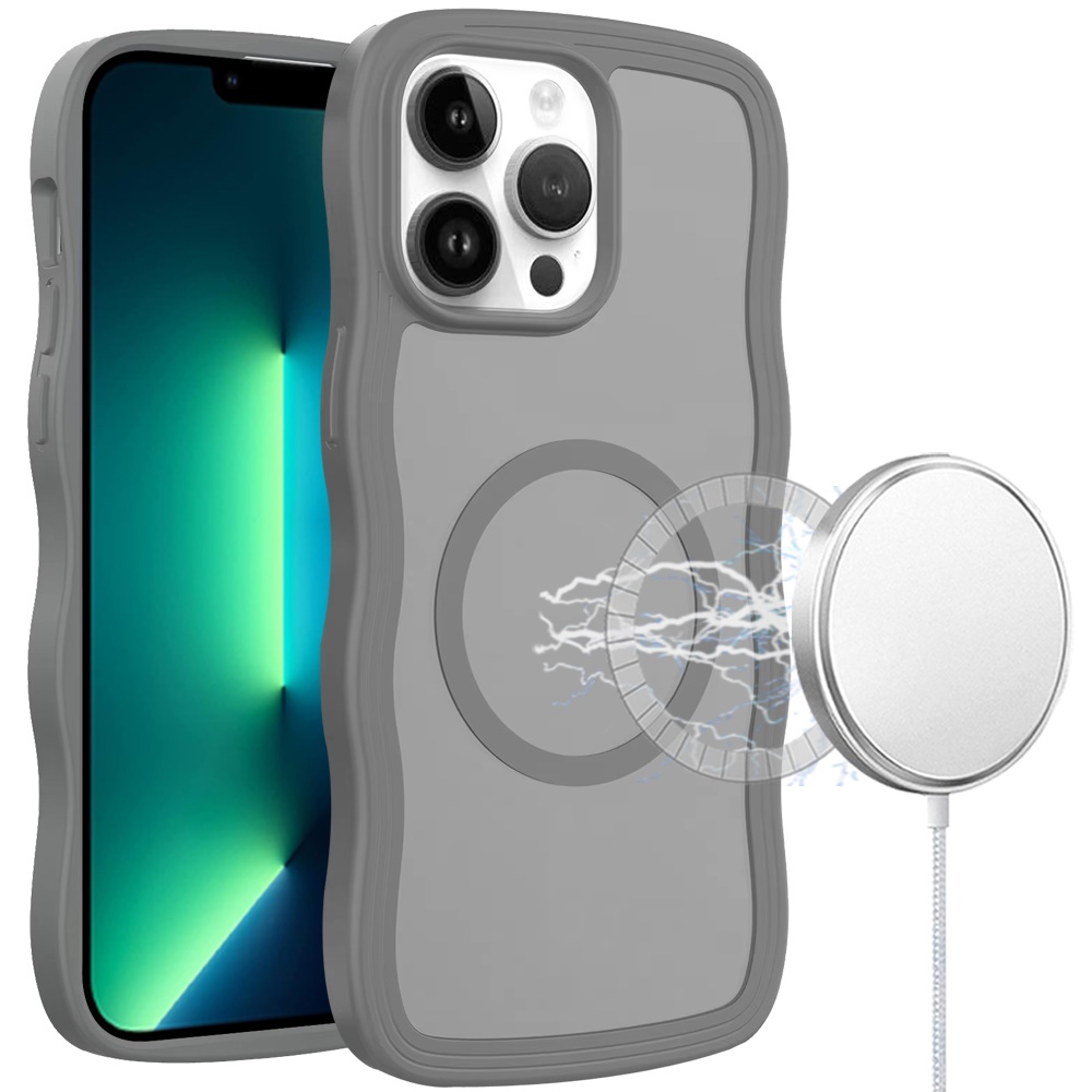for iphone 13 pro max grip hand magnetic ring hq hybrid grey
