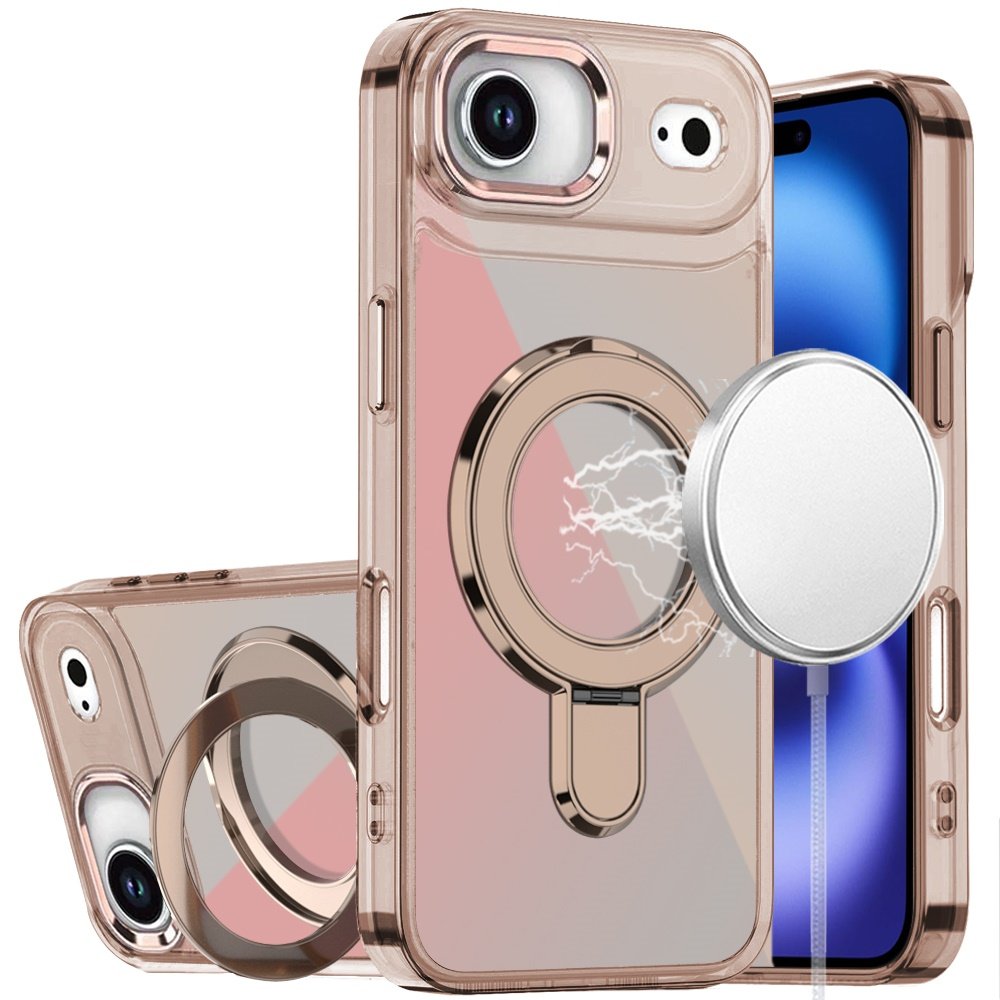 for iphone 17 air chrome hq rotational magnetic ring hybrid desert titanium