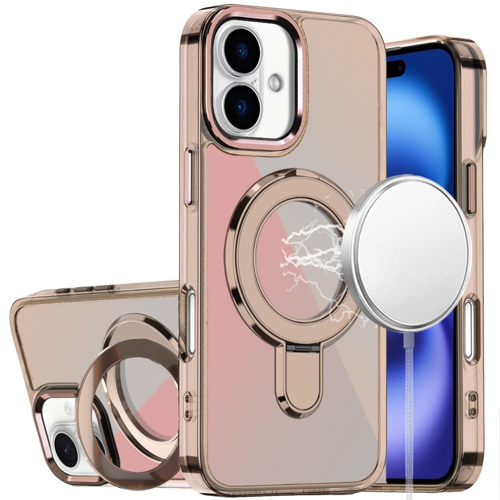 for iphone 17 chrome hq rotational magnetic ring hybrid desert titanium