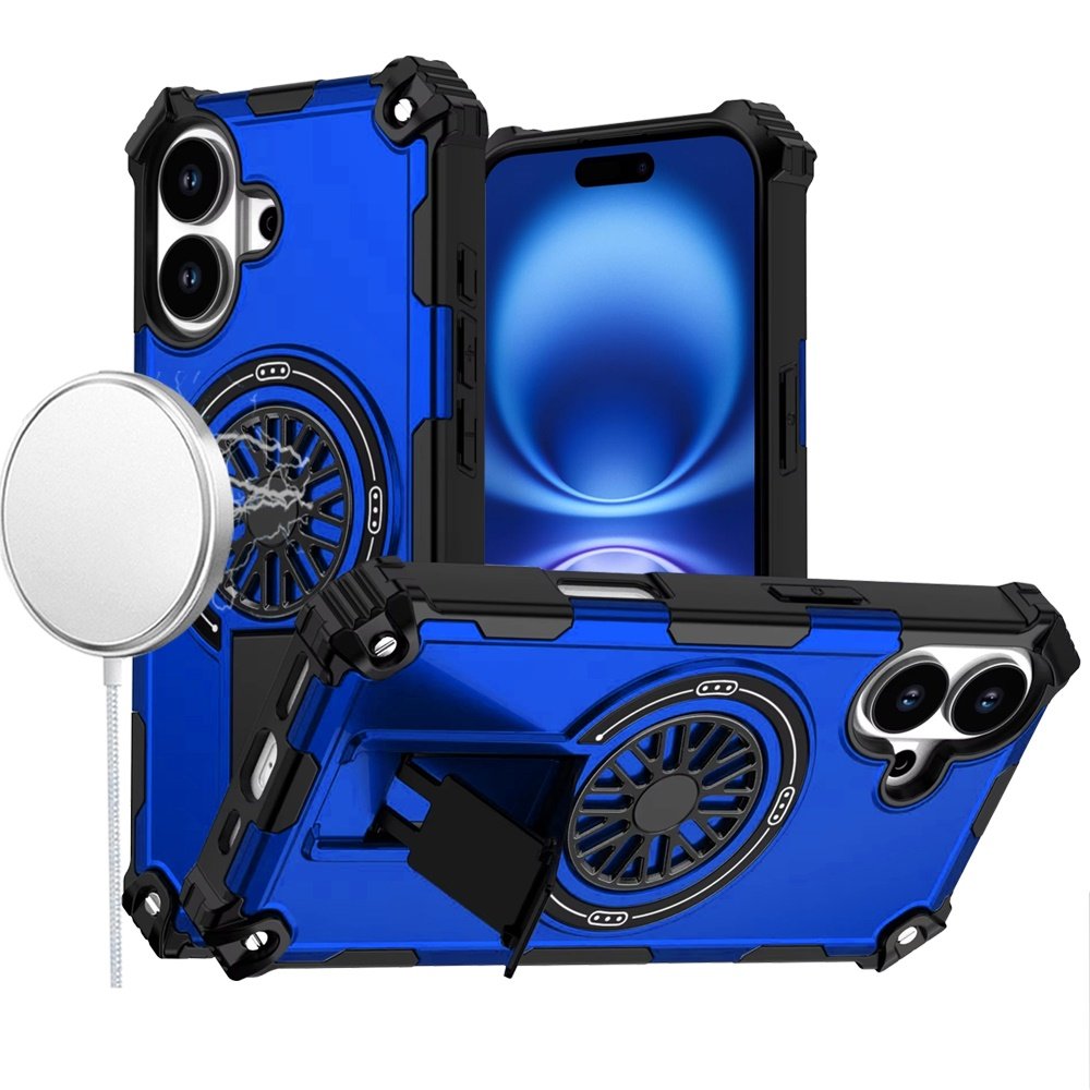 for iphone 17 cd texture design magnetic car mount friendly hq hybrid blue