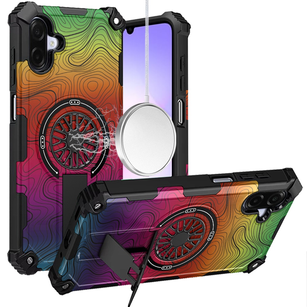 for samsung galaxy a07 cd texture design magnetic car mount friendly hq hybrid e