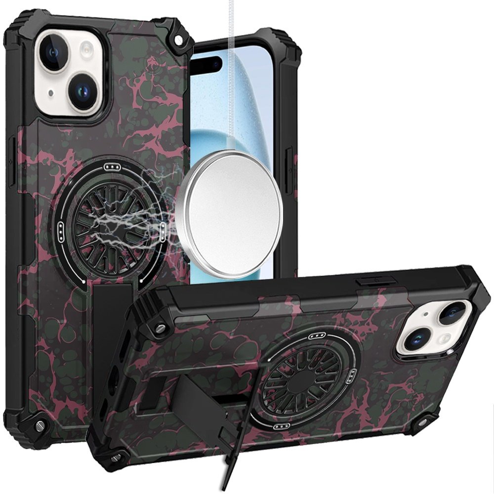 for iphone 15 cd texture design magnetic car mount friendly hq hybrid d