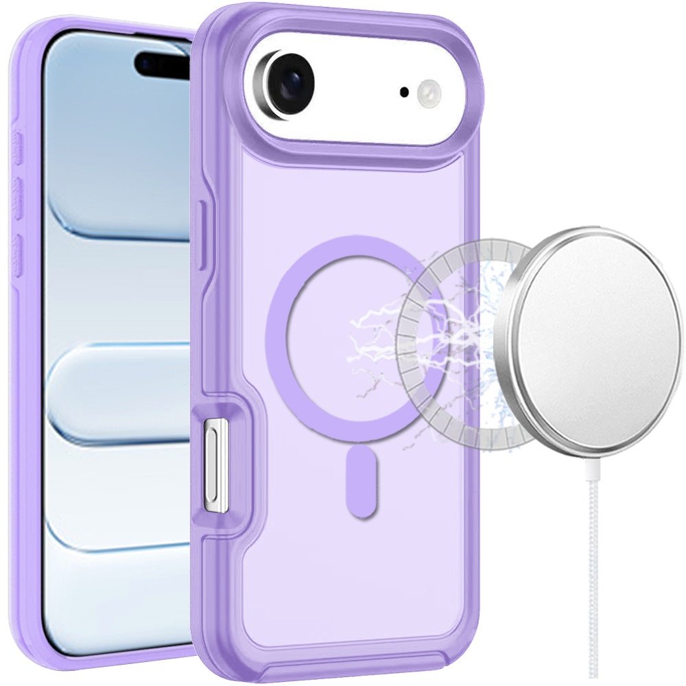 for iphone 17 air glossy oil premium hybrid case cover purple