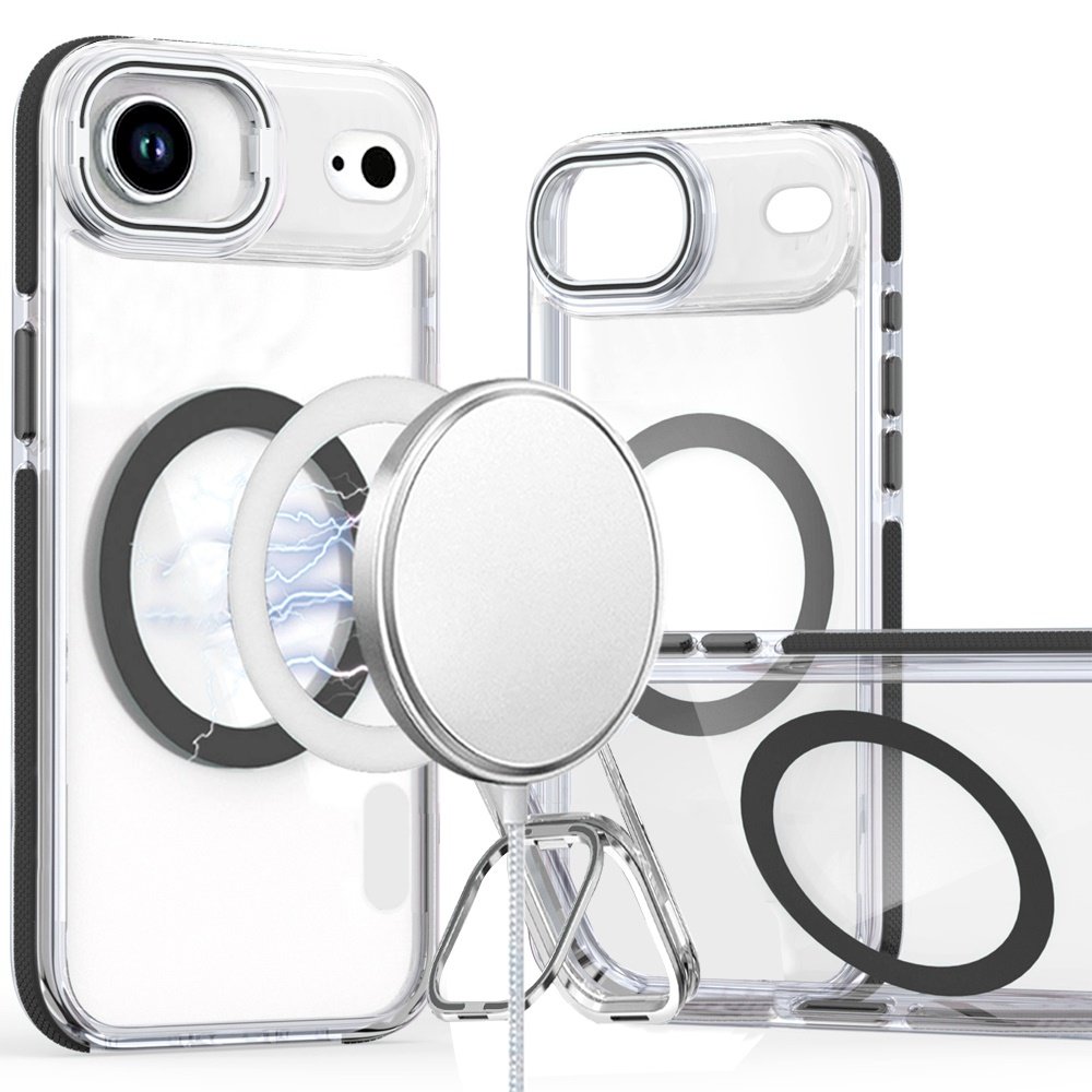 for iphone 17 air magsonic camera bracket stand magnetic ring circle hybrid black