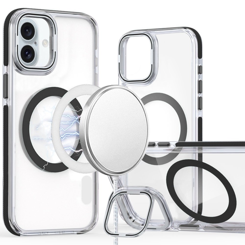 for iphone 17 magsonic camera bracket stand magnetic ring circle hybrid black