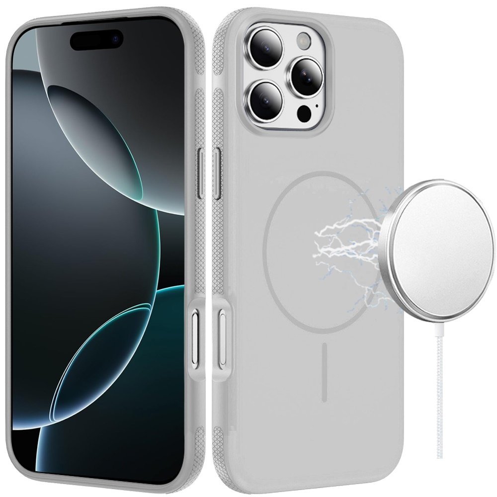 for iphone 16 pro max 6.9 premium edged core matte thick super magnetic hybrid case clear