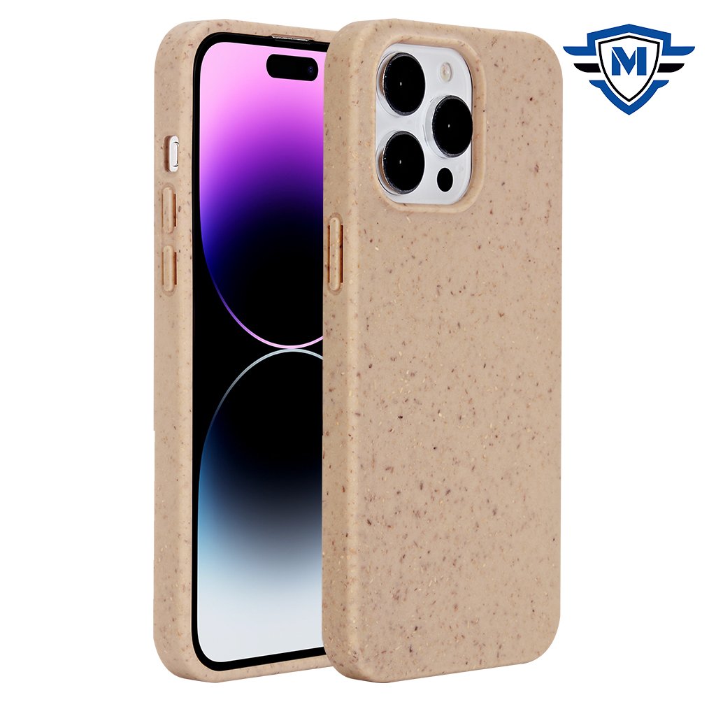for iphone 15 pro metkase bio degradable [wheat fiber material] design case original
