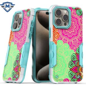 for iphone 15 pro metkase premiumÂ exquisite design hybrid in slide out package mandala