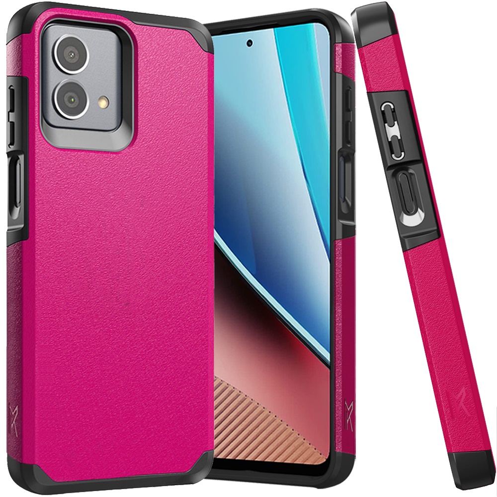 motorola g stylus 5g (2023) 6.6inch multicarrier (original series) tough strong shockproof hybrid hot pink