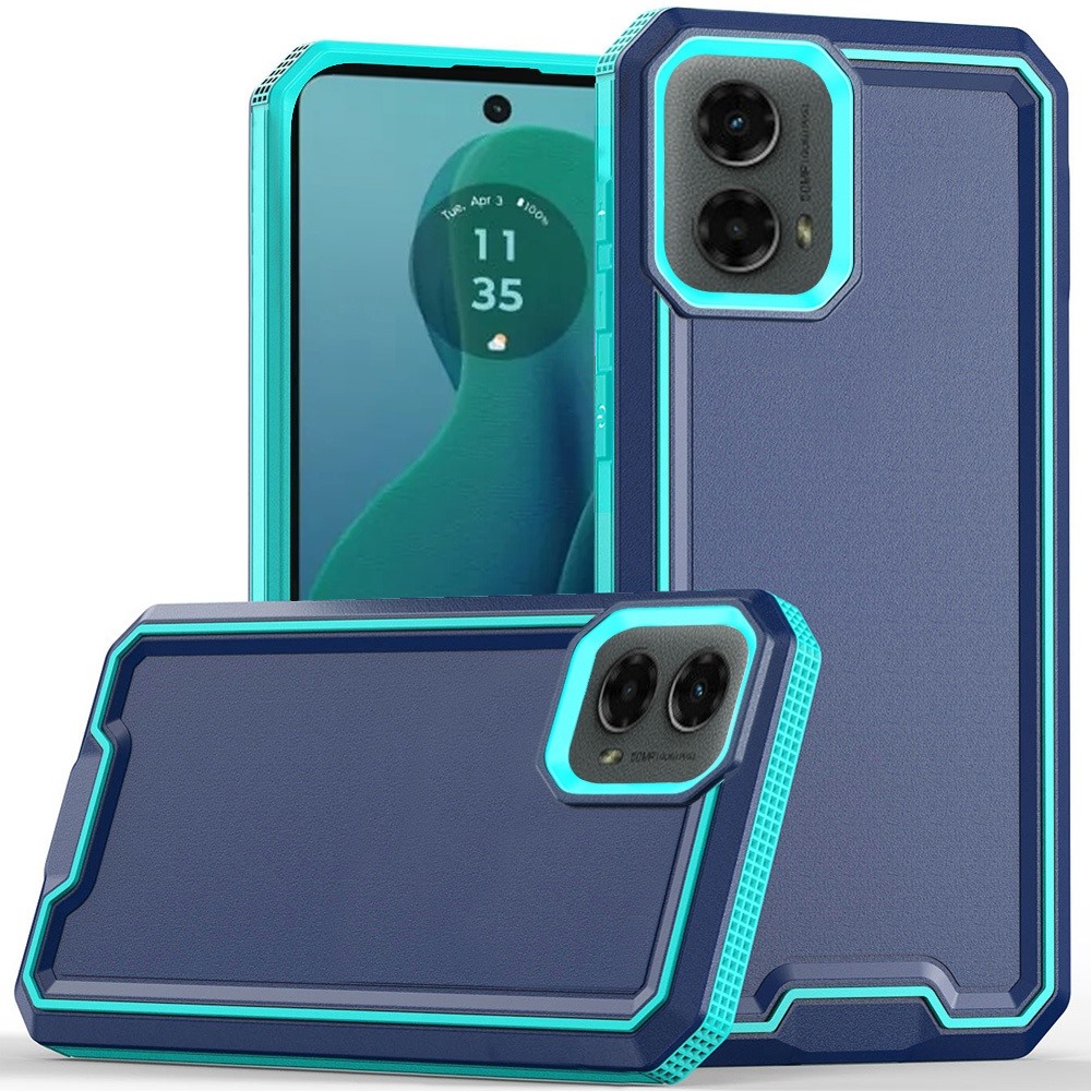 for motorola moto g 5g (2024) rank tough strong modern fused hybrid blue