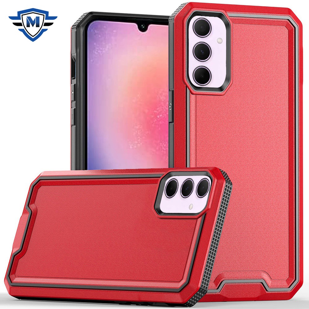 metkase for samsung galaxy a26 rank tough strong modern fused hybrid red