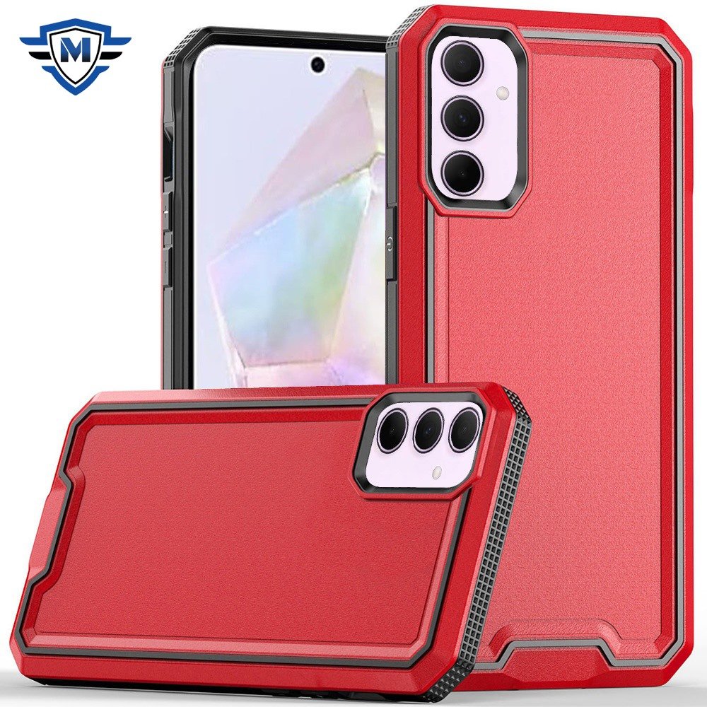 metkase for samsung galaxy a36 / a56 rank tough strong modern fused hybrid red