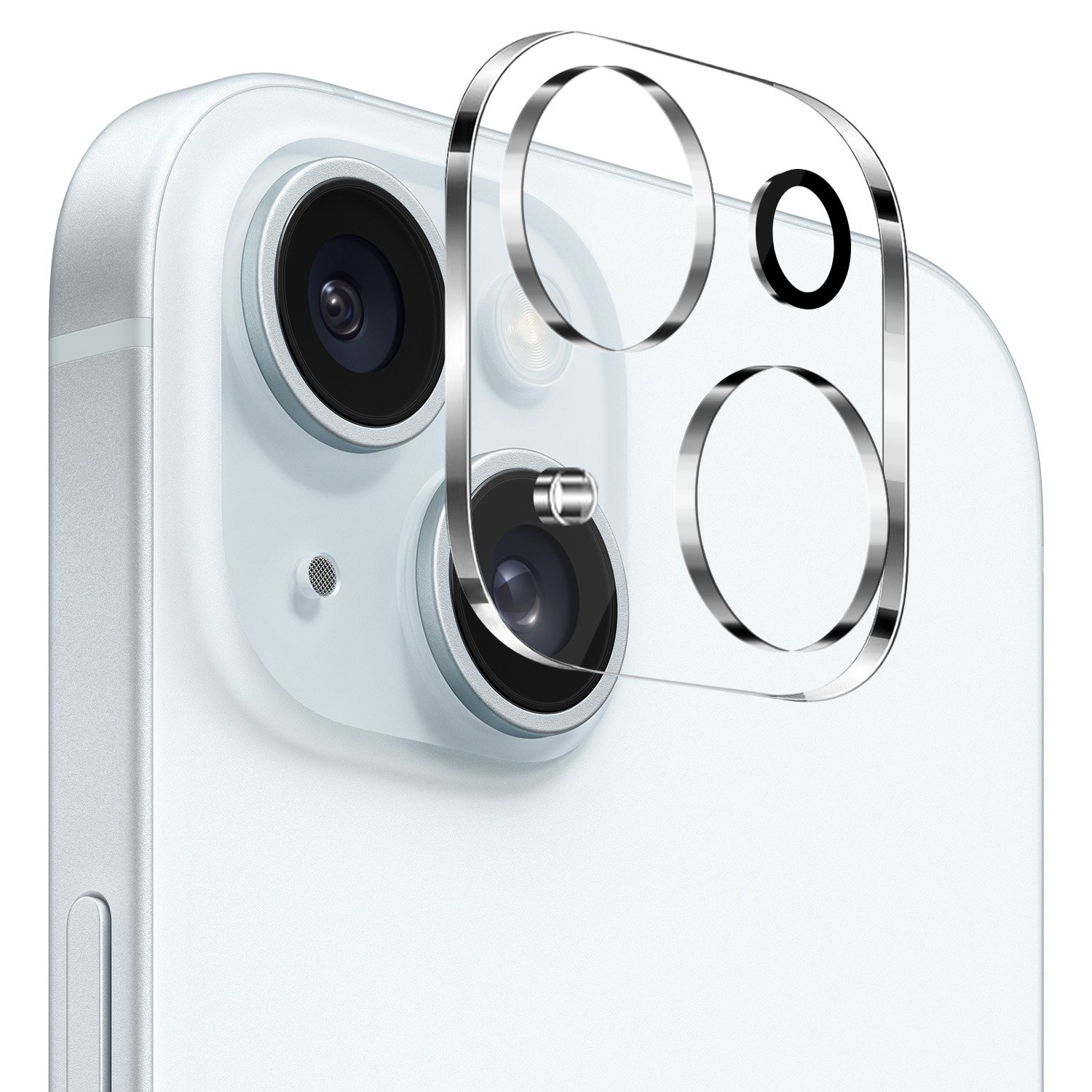 for iphone 15 plus camera clear tempered glass(2.5d)