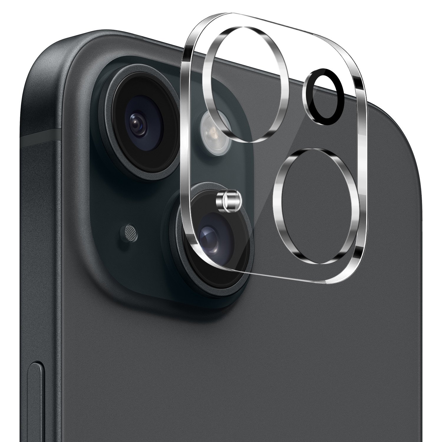 for iphone 15 camera clear tempered glass(2.5d)