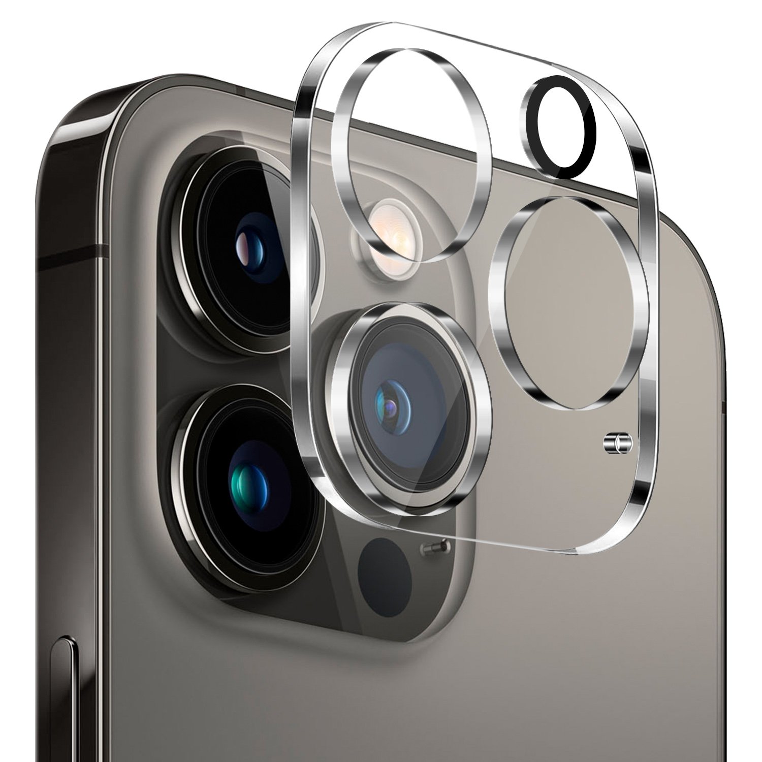 for iphone 13 pro max camera clear tempered glass(2.5d)