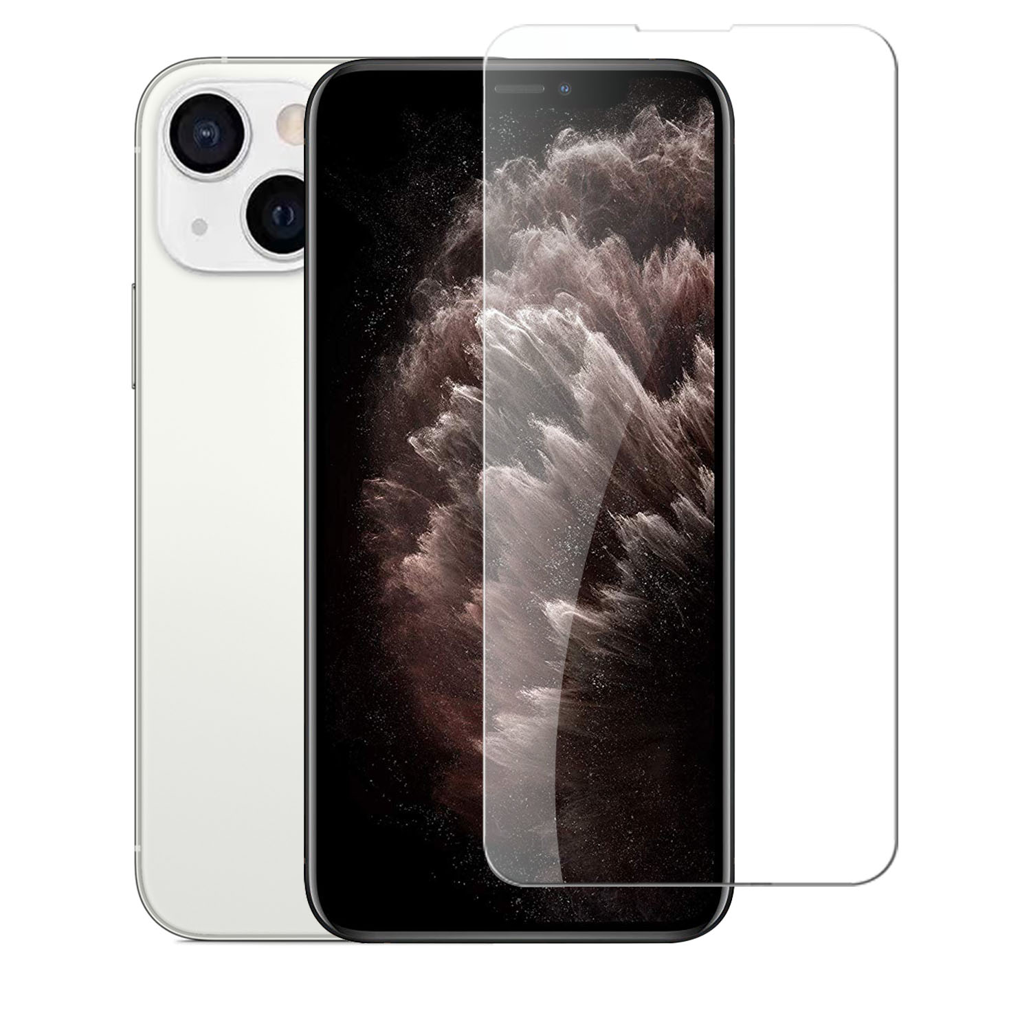 for iphone 13/13 pro/14 clear tempered glass