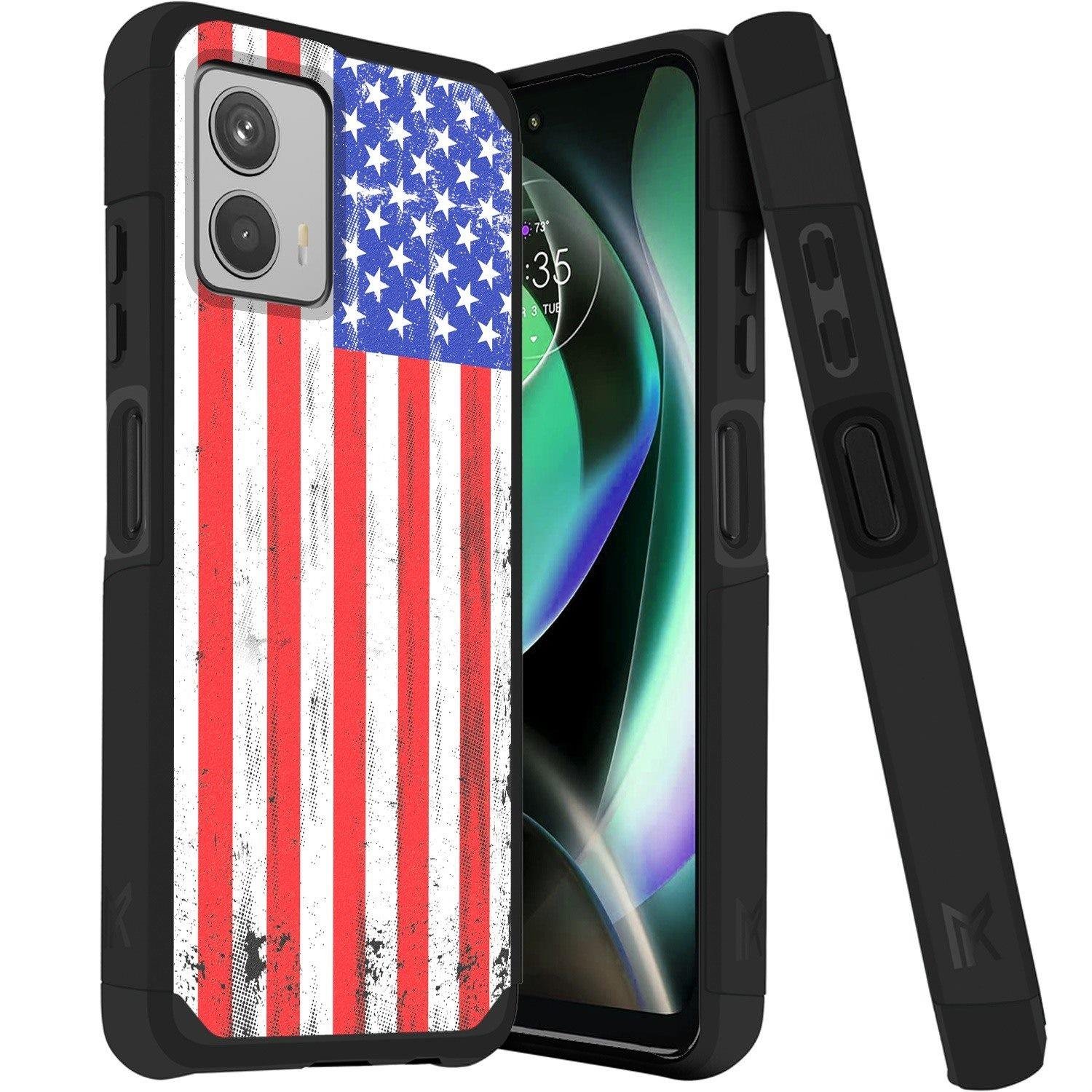for motorola moto g 5g (2023) tough strong hybrid (magnet mount friendly) case cover usa